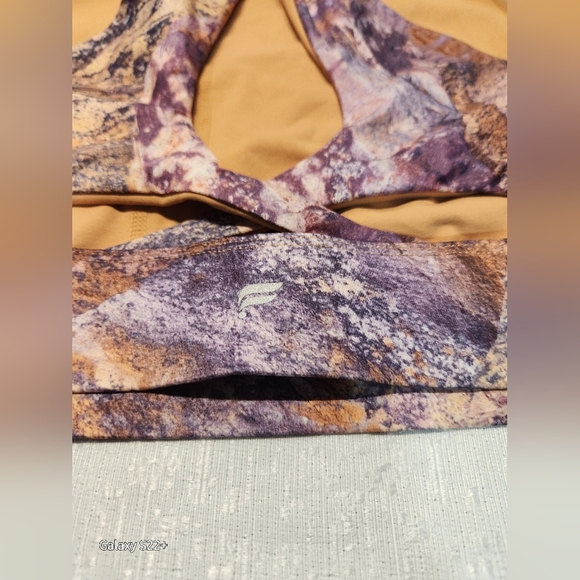 SPORT WOMEN'S BRA Purple Marble Women's Top - Picture 4 of 6